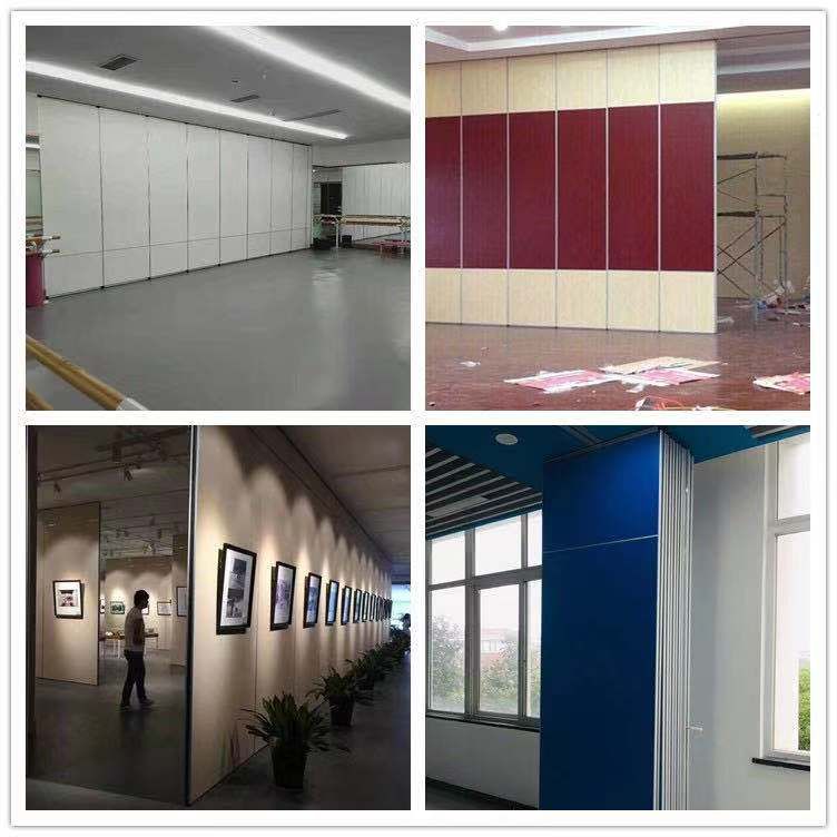 山東酒店活動(dòng)隔斷，吊軌道隔斷工程